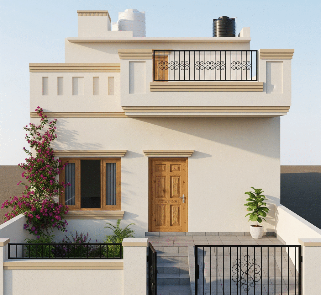 5 Marla Traditional house elevation