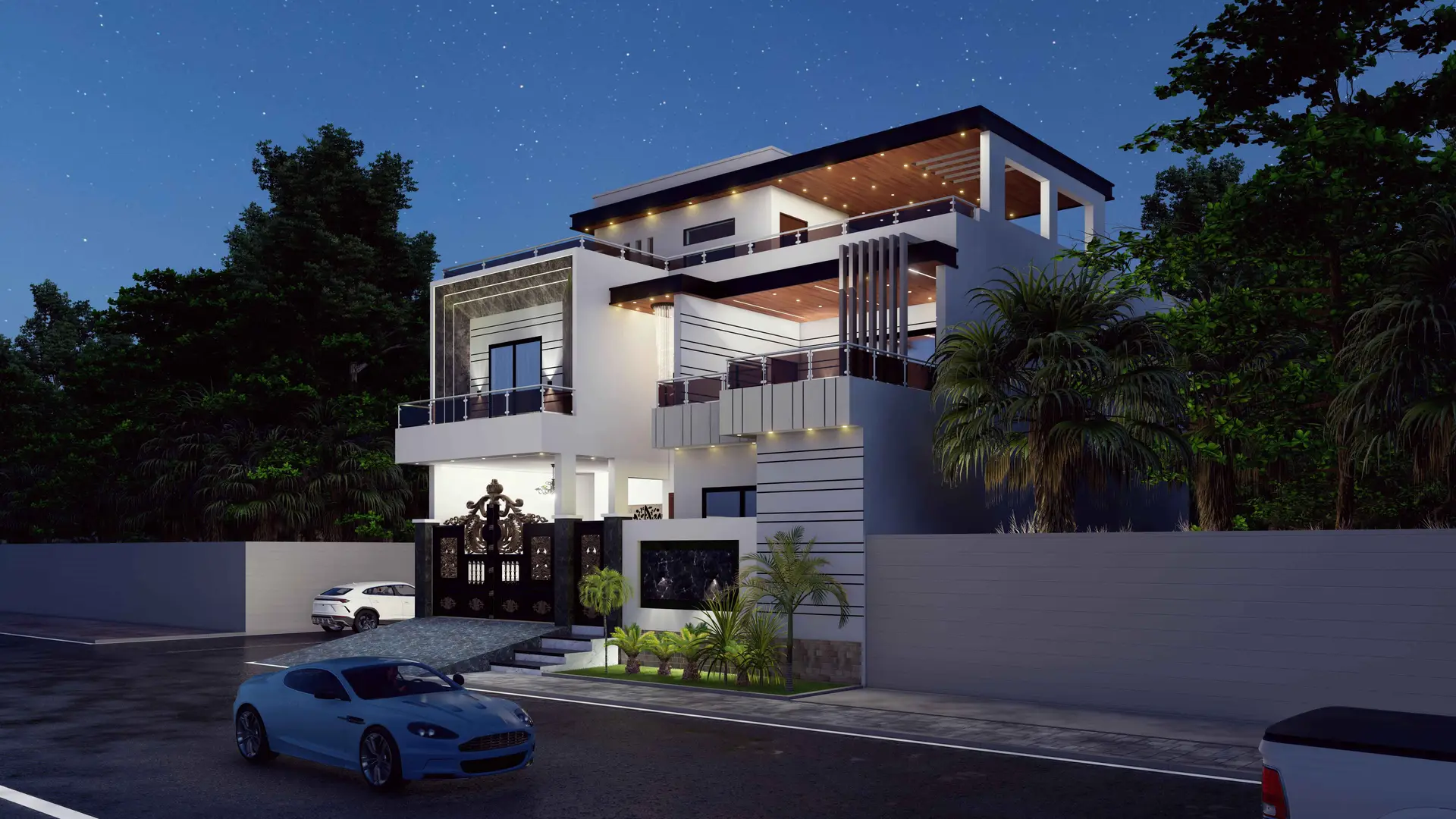 10 Marla House Modern Elevation Design in Pakistan