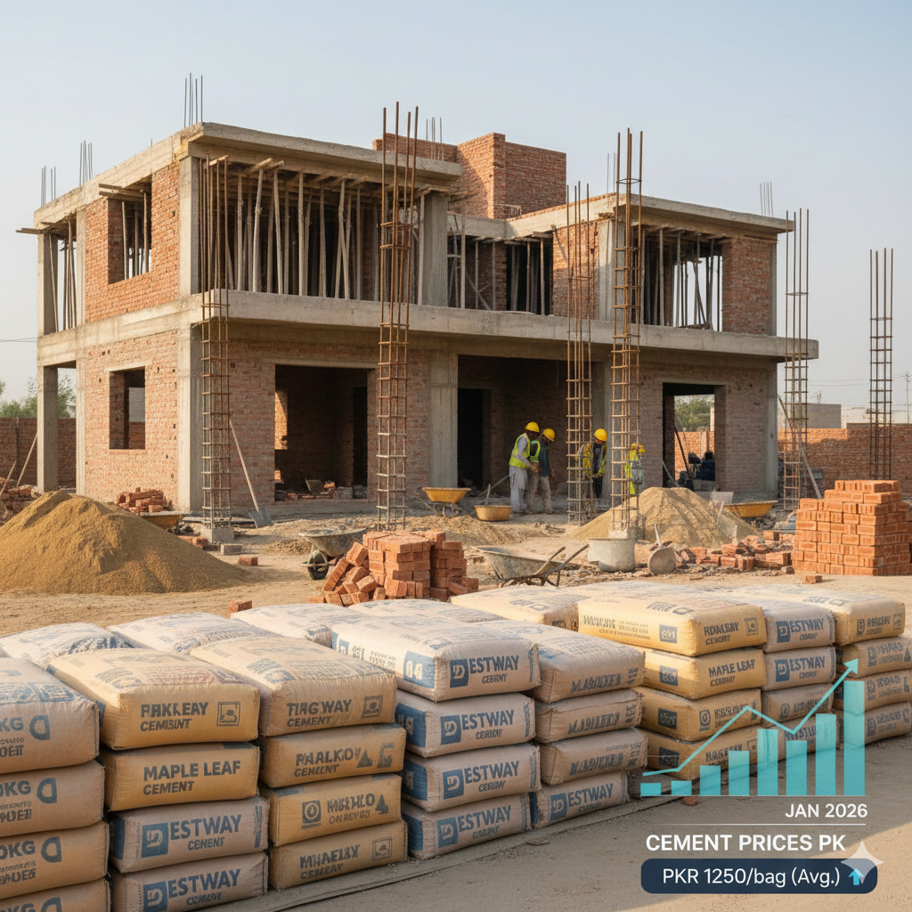 ''Cement rates in Pakistan in January 2026"