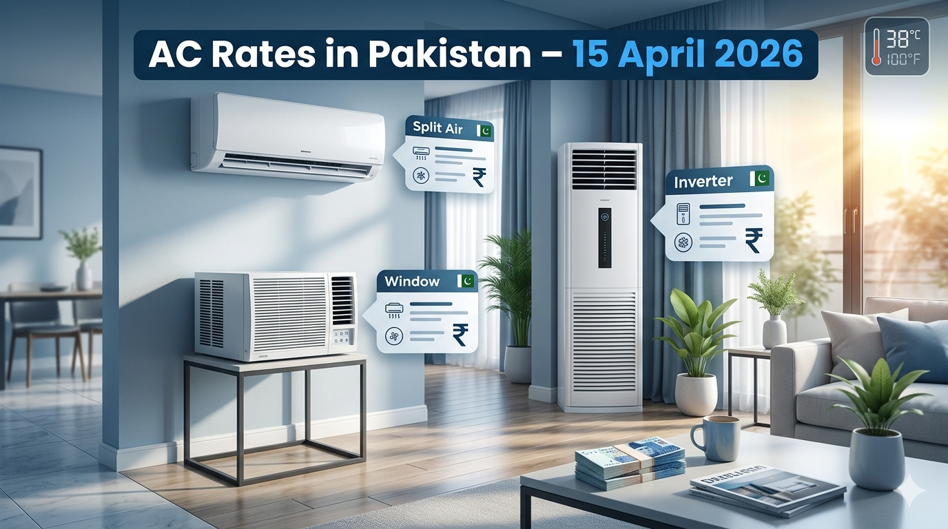 "Ac rate in Pakistan 15th April 2026"