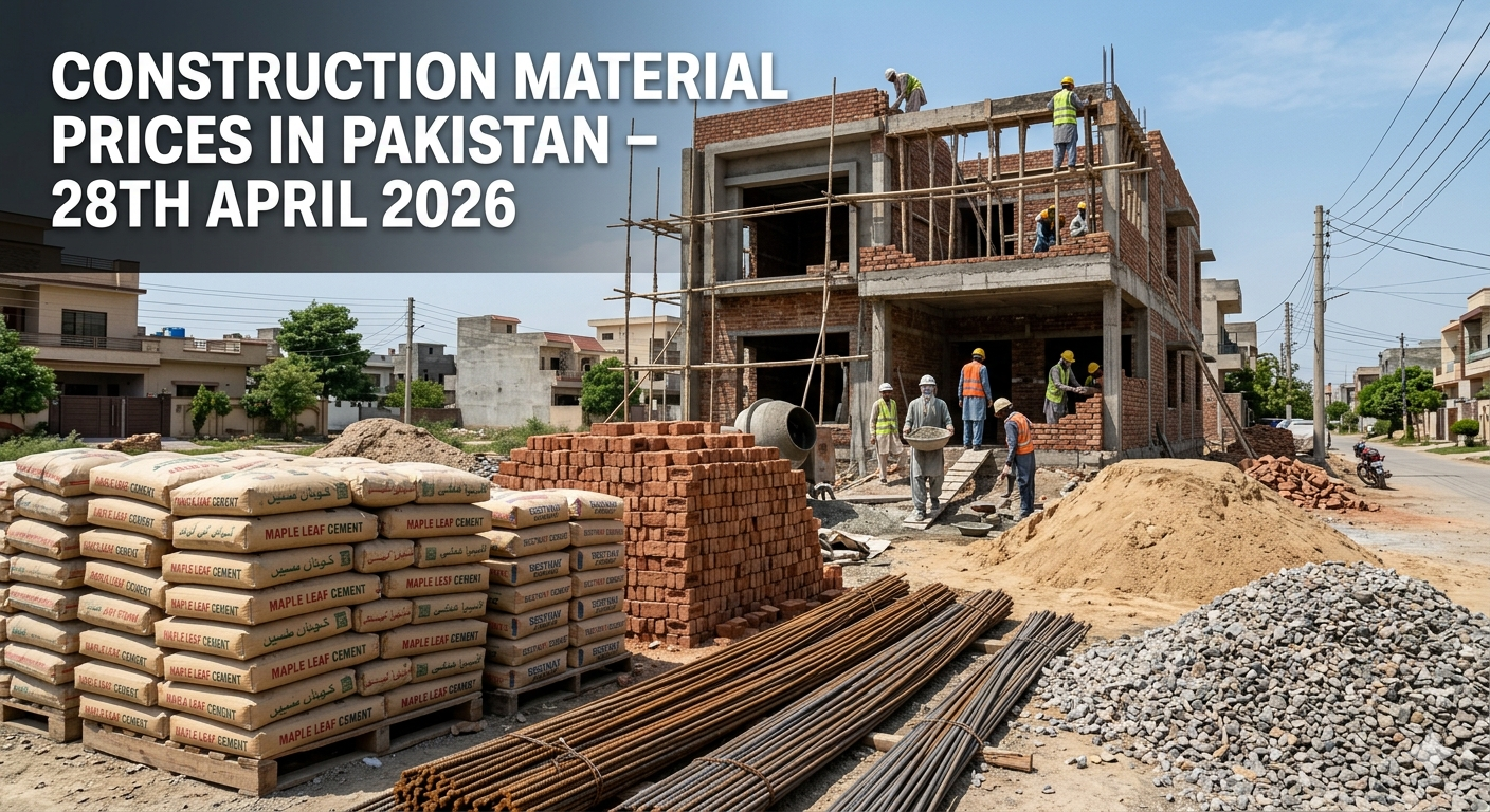 "Complete Construction Material Price in Pakistan 28th April 2026"