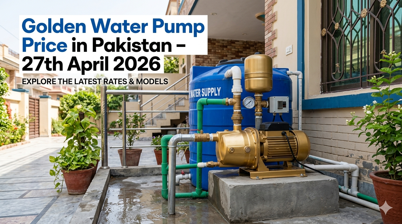 "Golden Water Pump Price in Pakistan 27th April 2026"