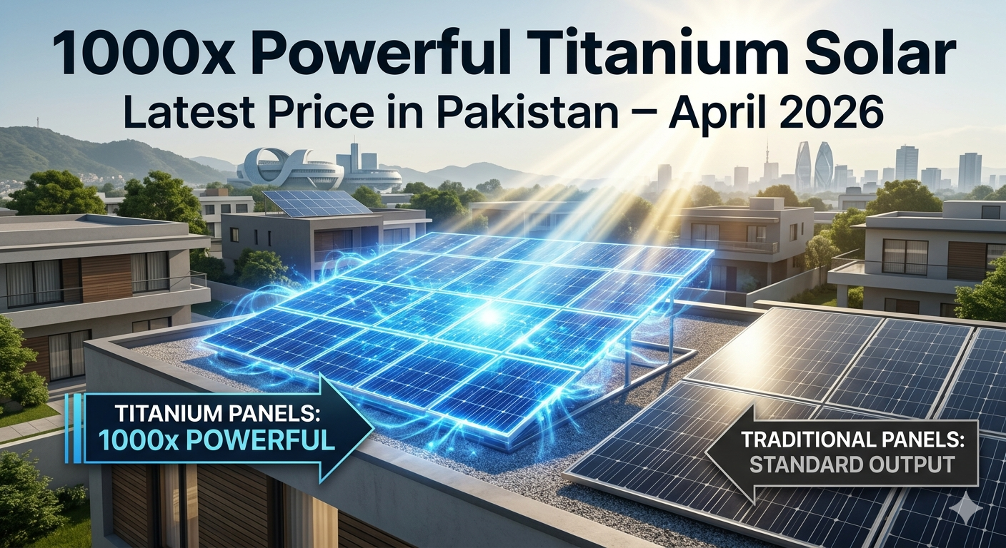 "Japan Invents 1000 time More Powerful Titanium Solar Price in Pakistan 29th April 2026"