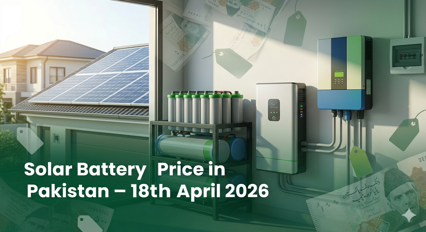 "Solar Battery Price in Pakistan 18th April 2026"