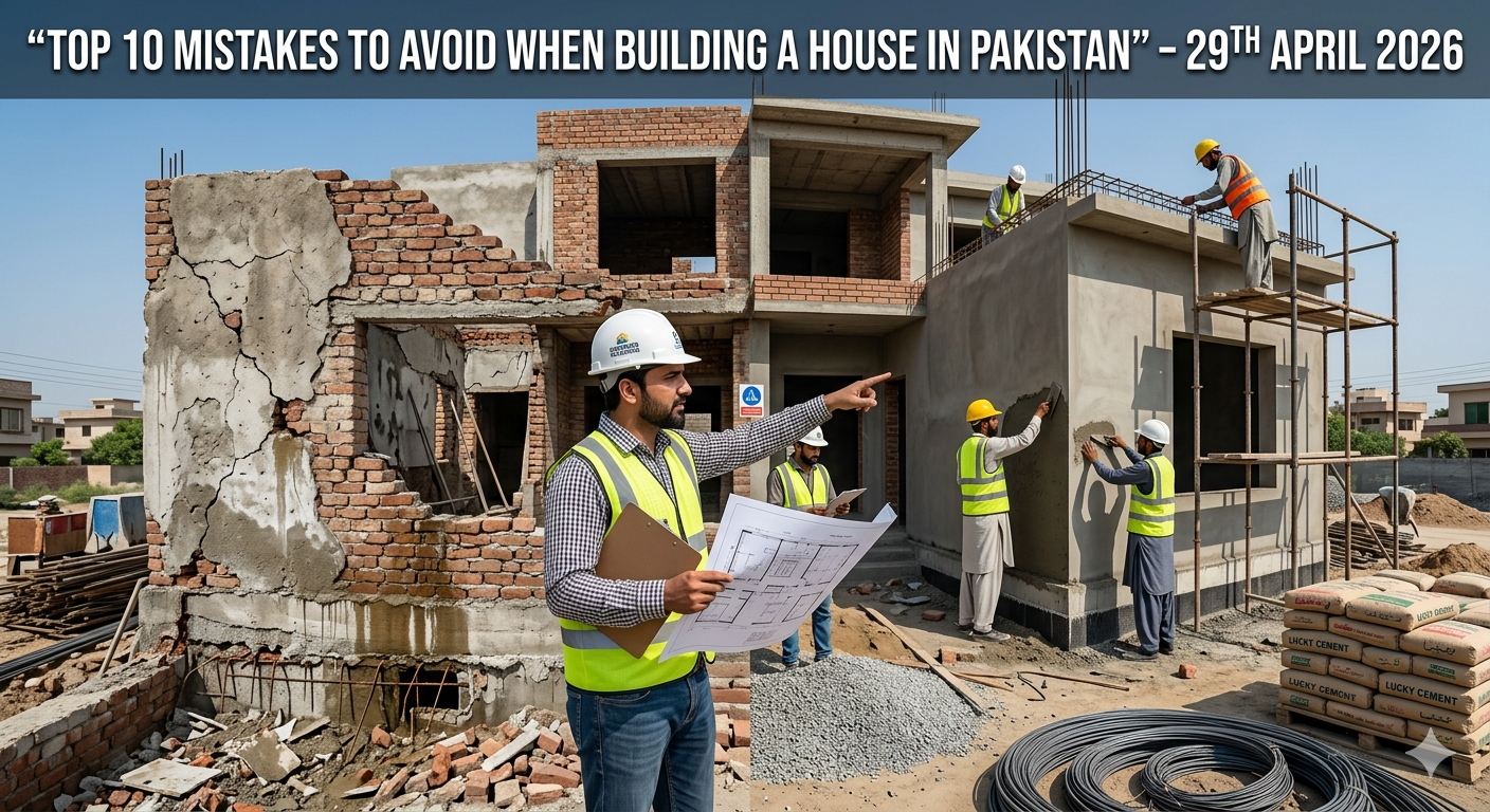 "Top 10 Mistake to Avoid When Building a House in Pakistan"
