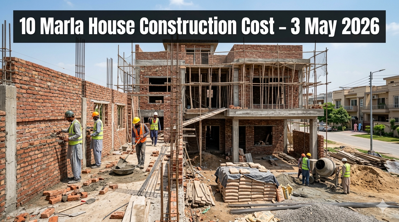 "10 Marla House Construction Cost 3 May 2026"