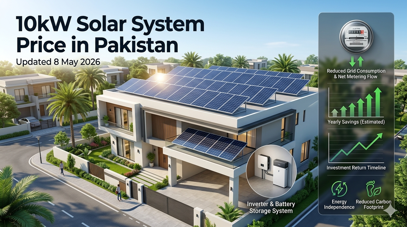 "10kW Solar System Price in Pakistan 8 May 2026'