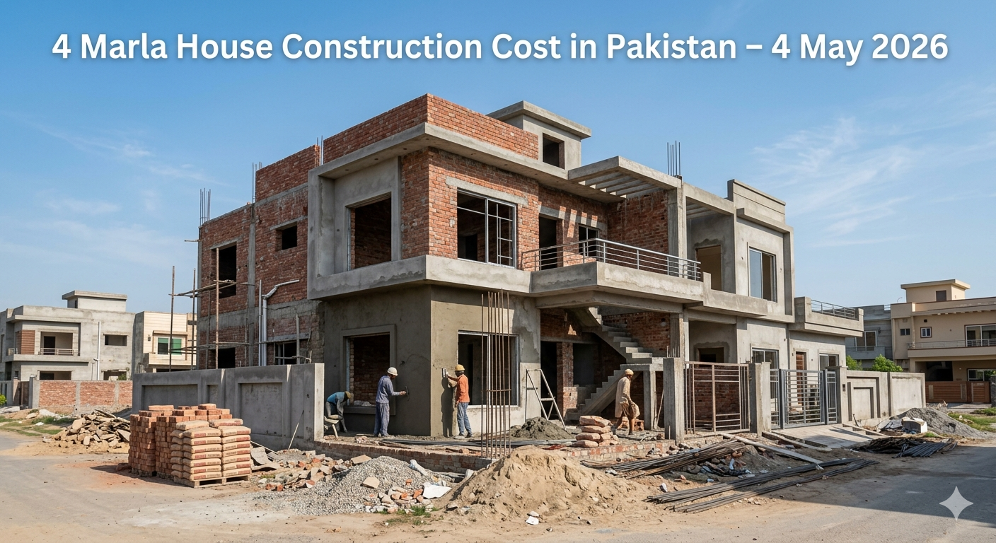 "4 Marla House Construction Cost in Pakistan 4 May 2026"