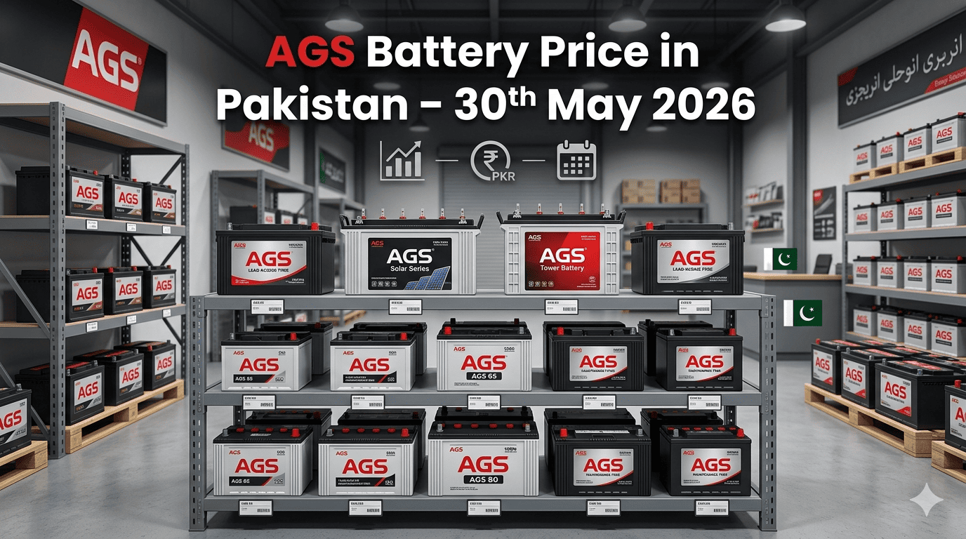 "AGS Battery Price in Pakistan 30th May 2026"