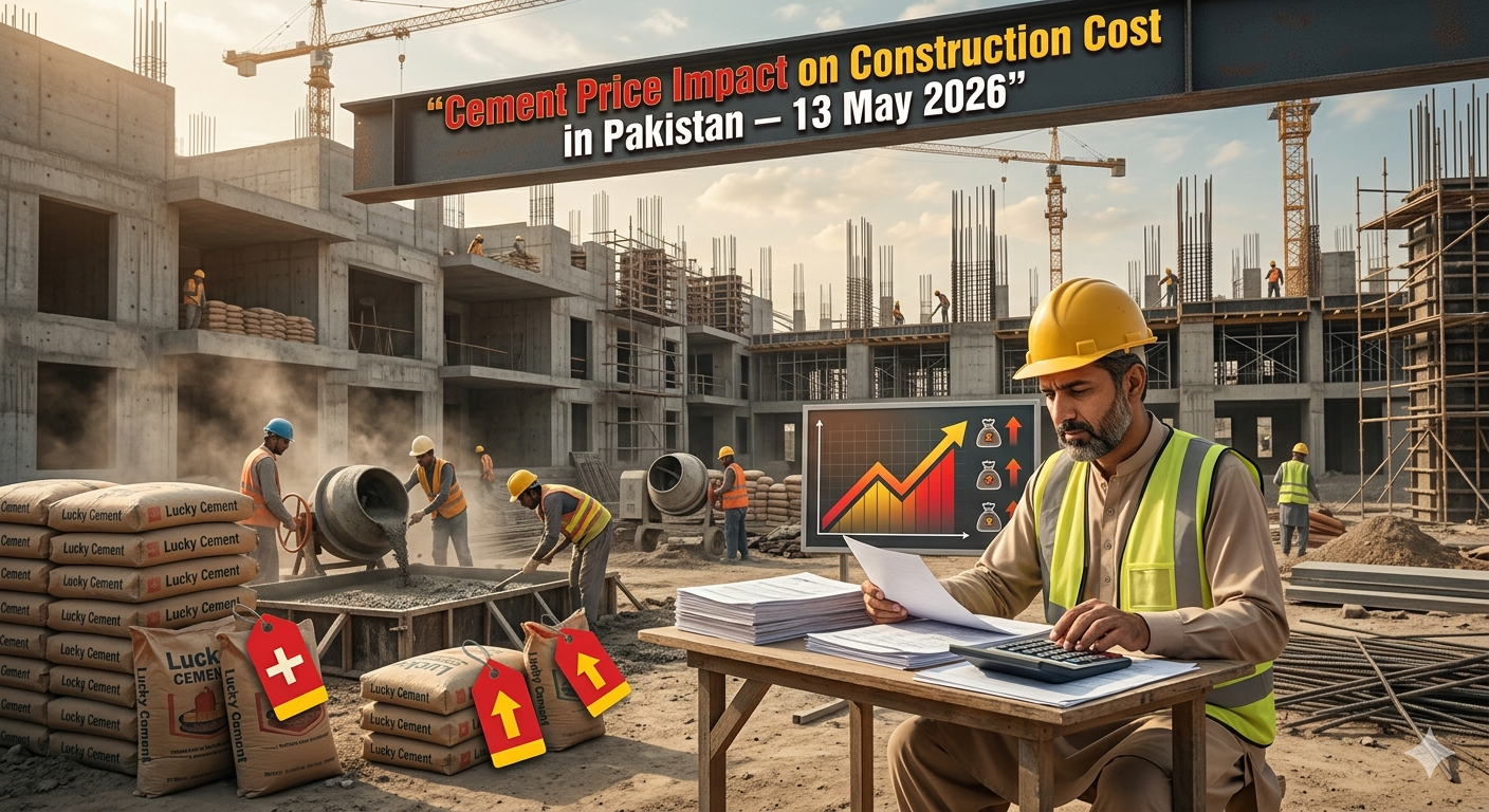 "Cement Price Impact on Construction Cost in Pakistan 13 May 2026"