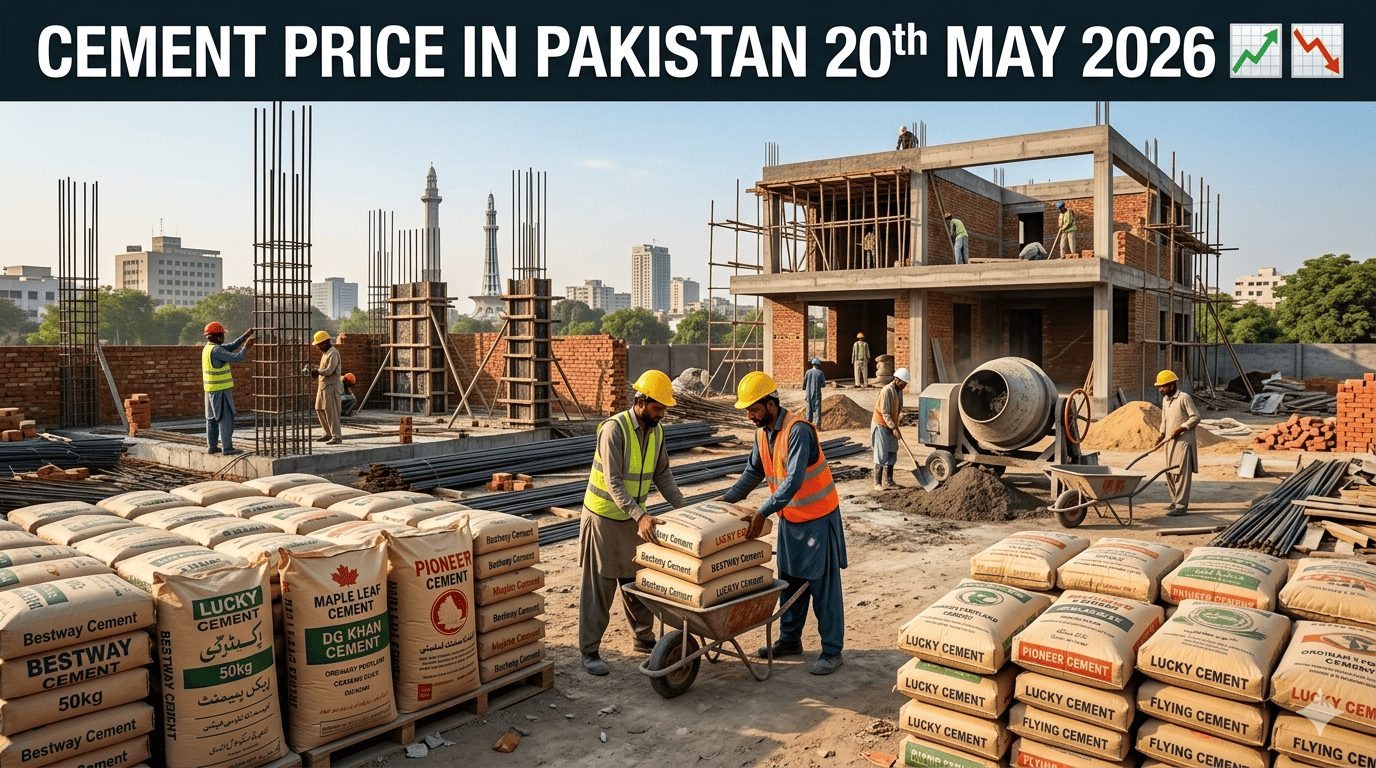 "Cement Price in Pakistan 19th May 2026"