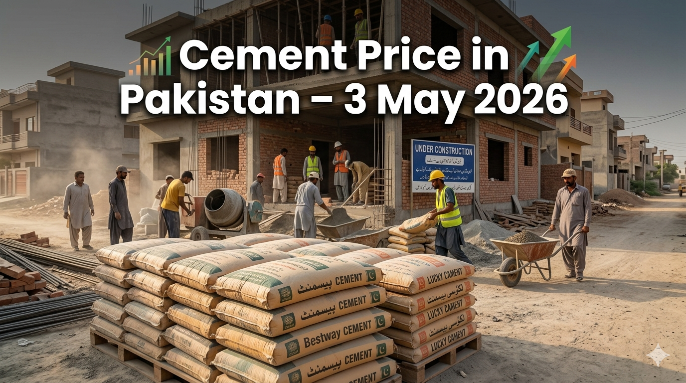 "Cement Price in Pakistan 3 May 2026"