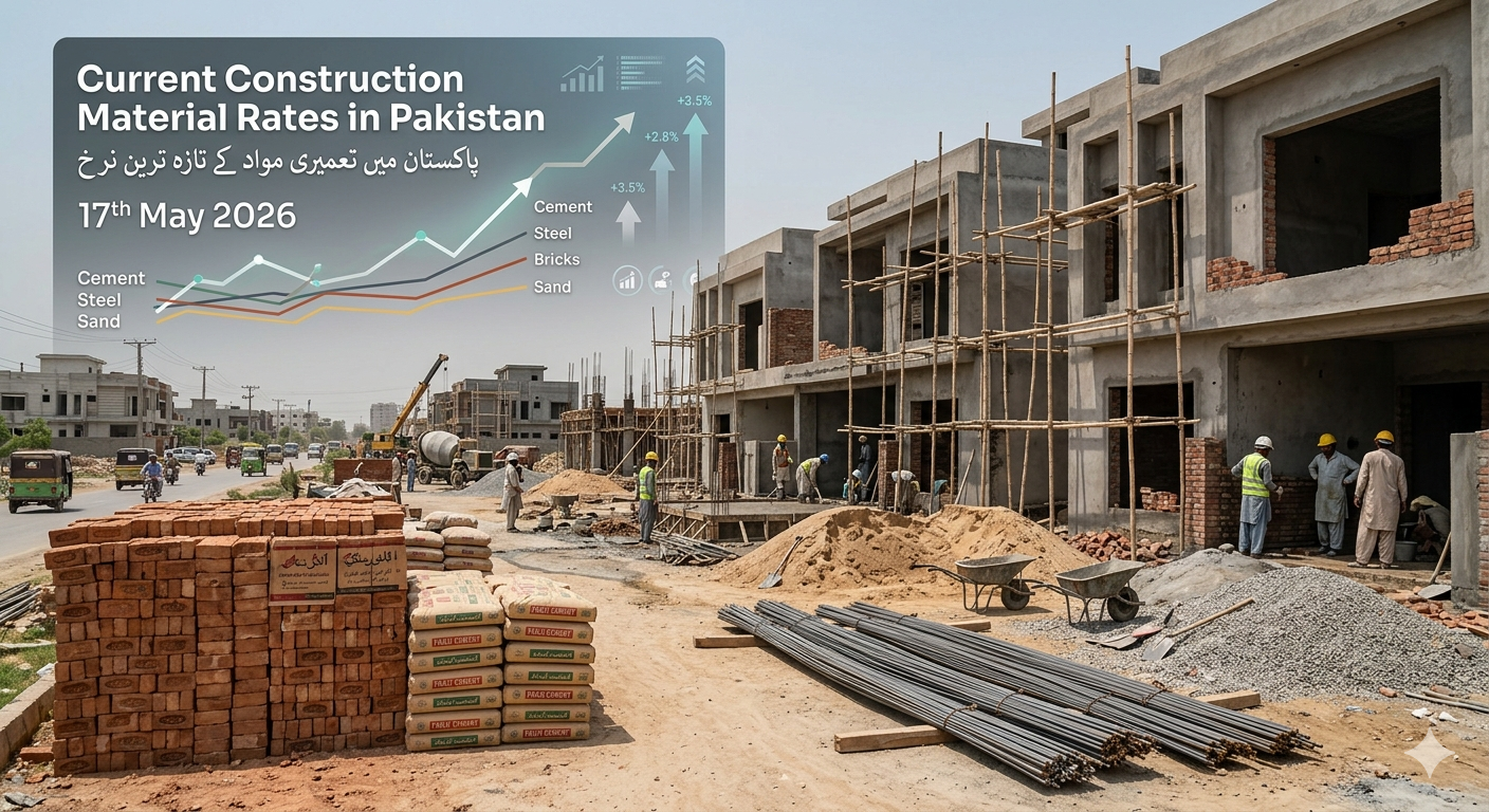 "Current Construction Material Rates in Pakistan 18th May 2026"
