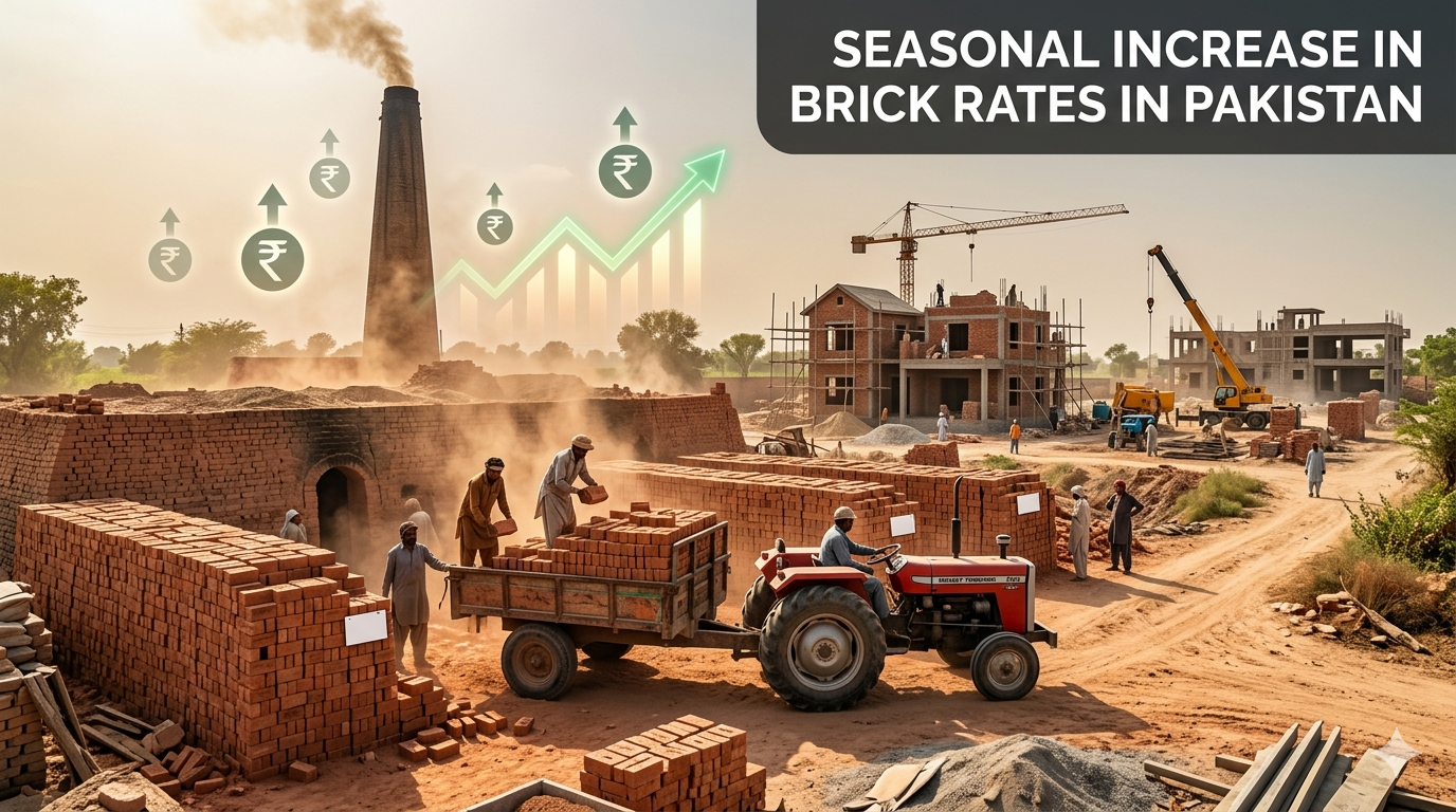 "Seasonal Increase in Bricks Rates in Pakistan 15th May 2026"