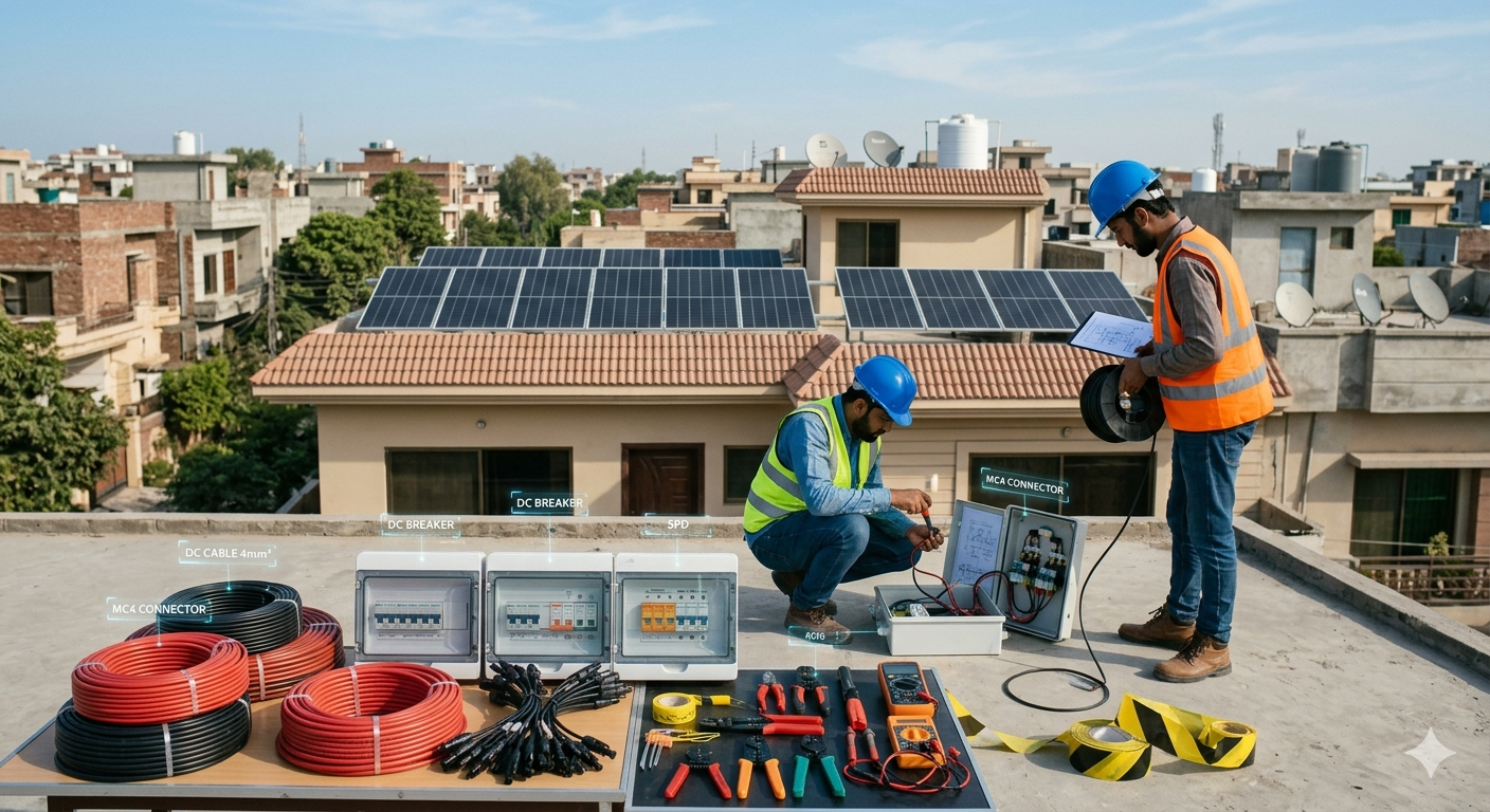 "Solar Wiring, DC Cable,and Protection Accessories Price in Pakistan 9 May 2026"