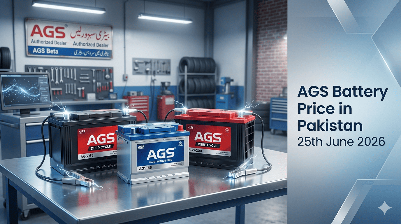 "AGS Battery Price in Pakistan 25th June 2026"