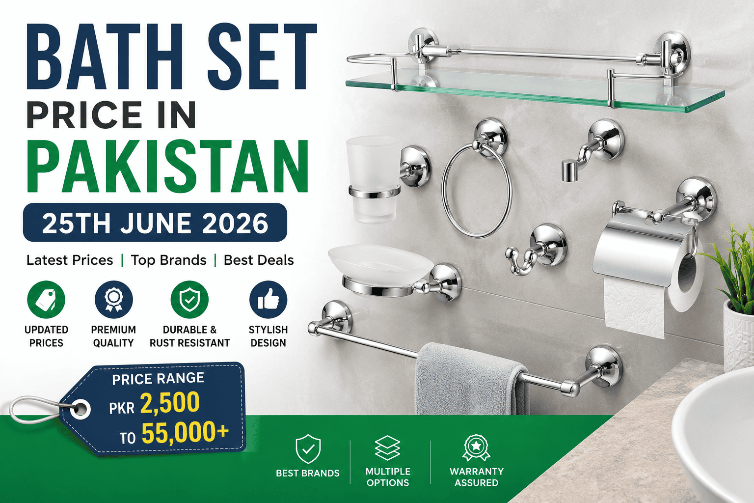 "Bath Set Price in Pakistan 25th June 2026"