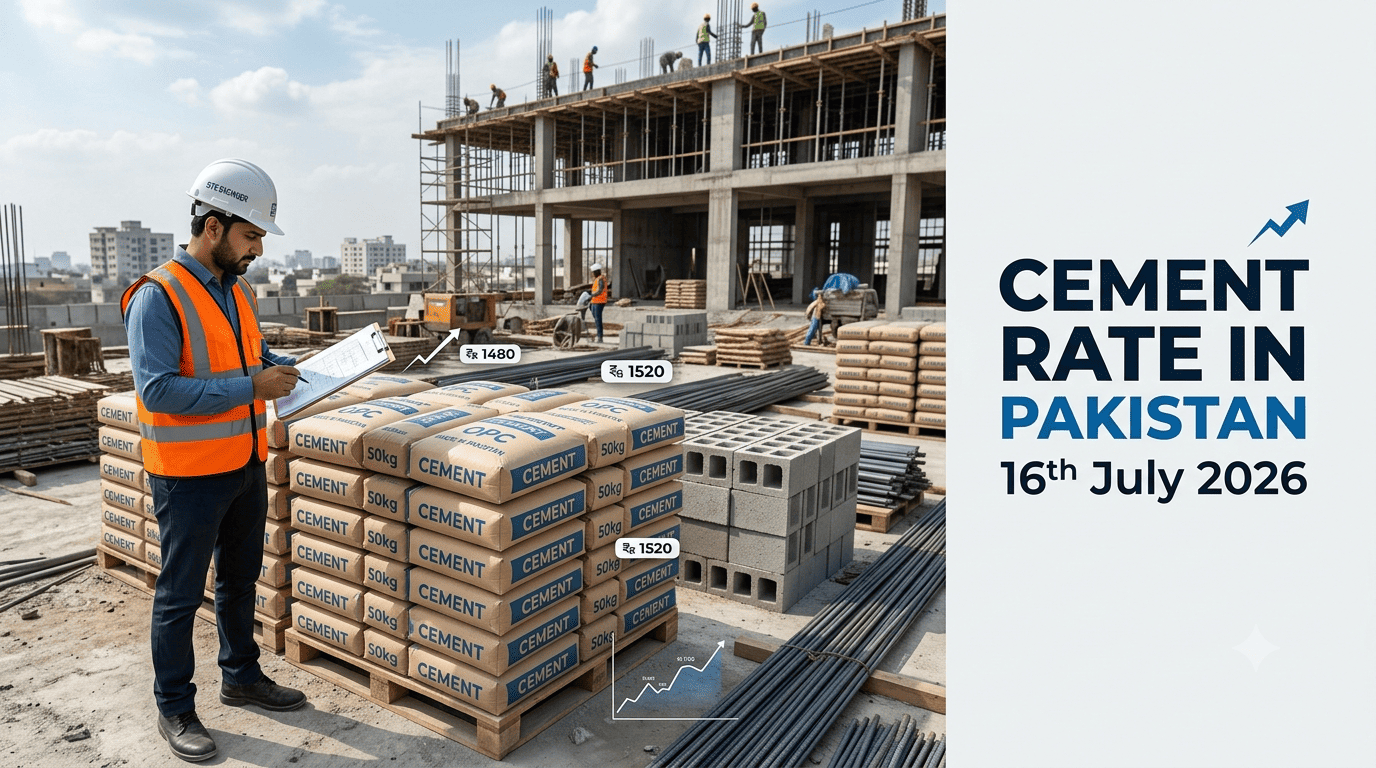 "Cement Rate in Pakistan 16th July 2026"