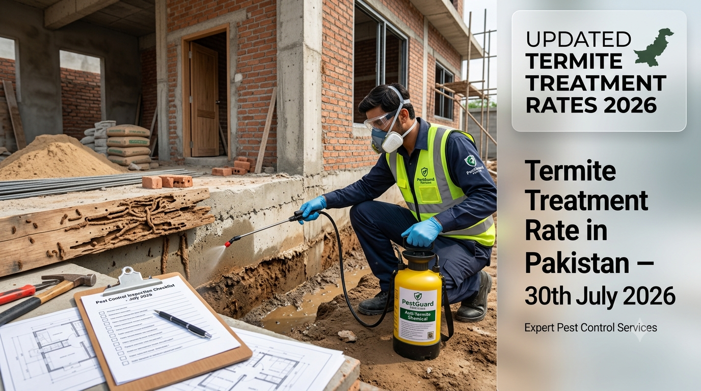 "Termite Treatment Rate in Pakistan 30th July 2026"
