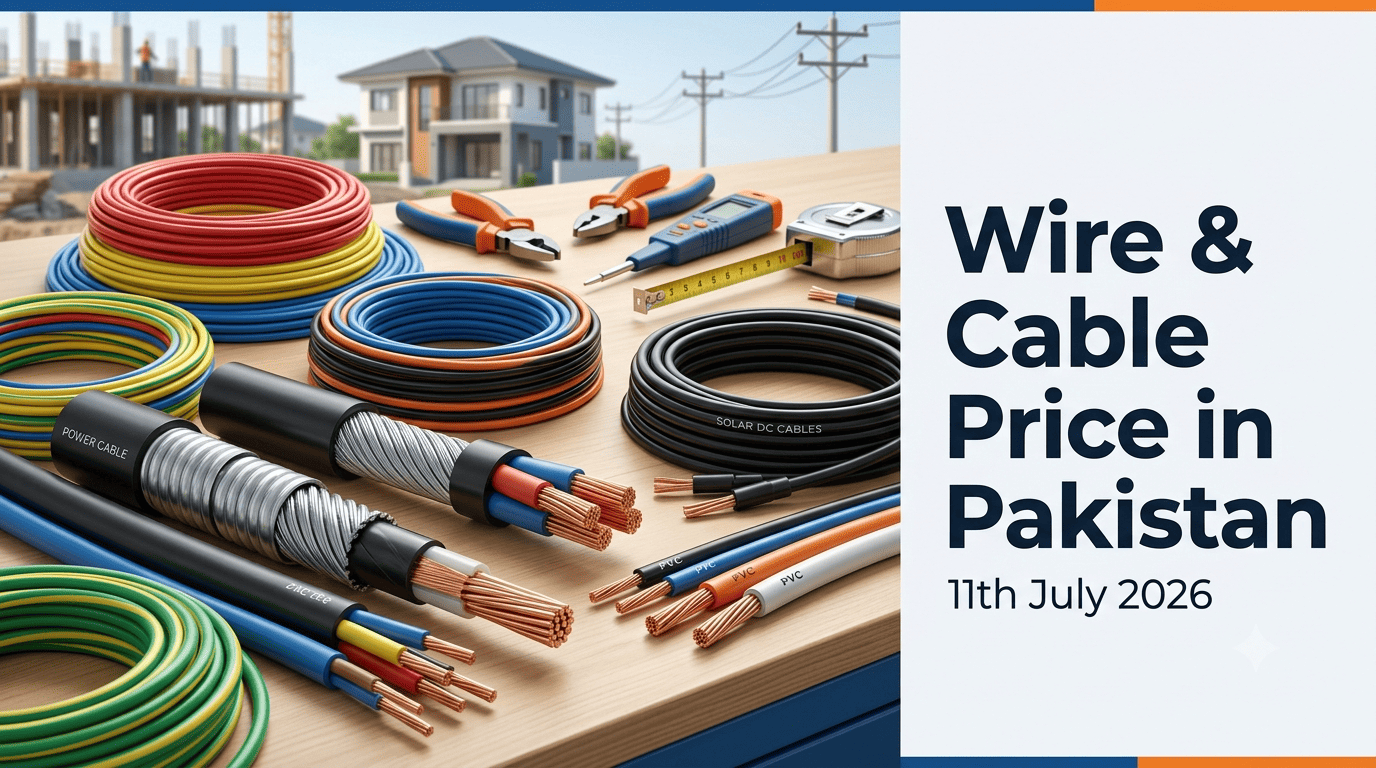 "Wire & Cable Price in Pakistan 11th July 2026"