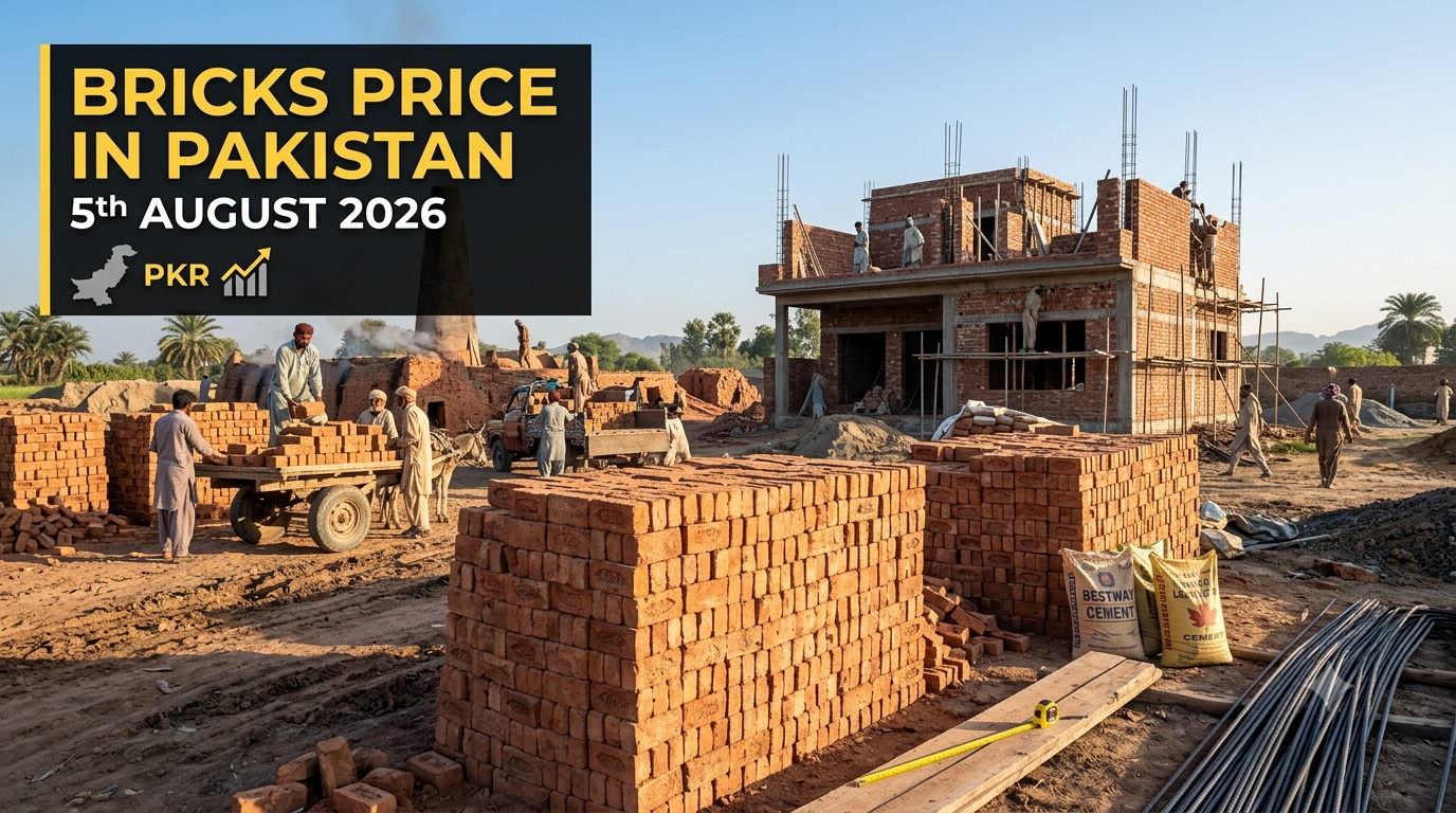 "Bricks Price in Pakistan 5th August 2026"