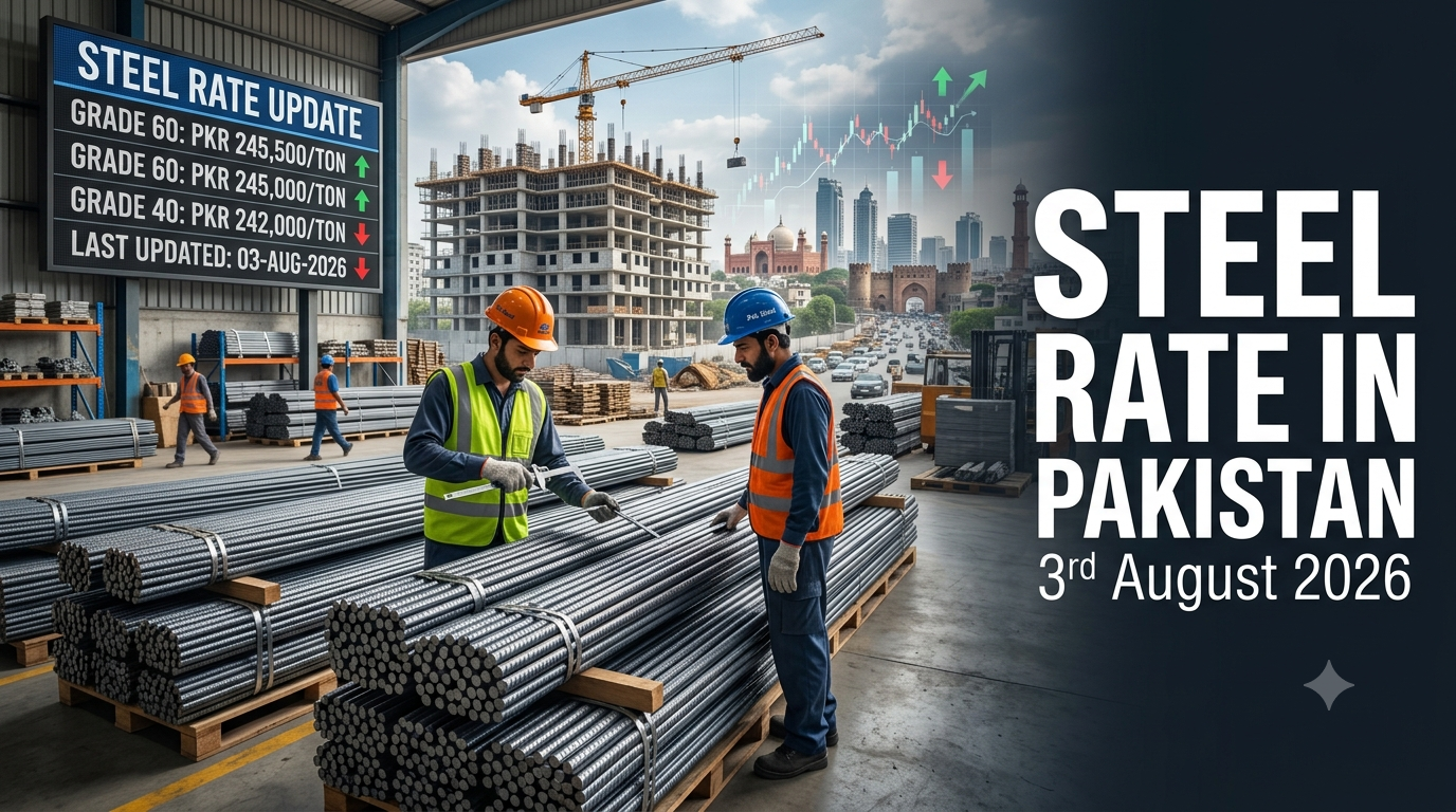 "Steel Rate in Pakistan 3rd August 2026"